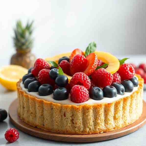 Bake the Best Fruit Tart Cake - Island Rabarbur Tart